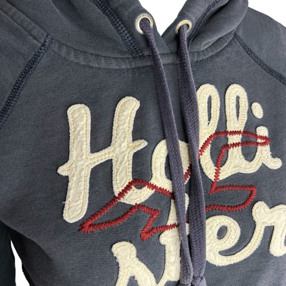 Y2K Hollister Navy Hoodie L - Picture 2 of 8